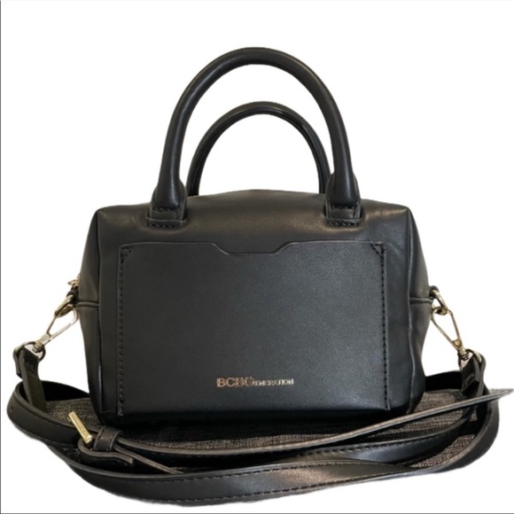 BCBGeneration Handbags - Black BCBG crossbody bag with gold zipper pockets